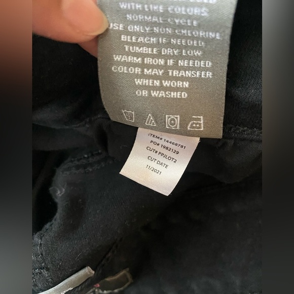 Womens Torrid High Rise Crop Black Jeggings Skinny Super Soft Jeans Size 16 - Picture 7 of 7